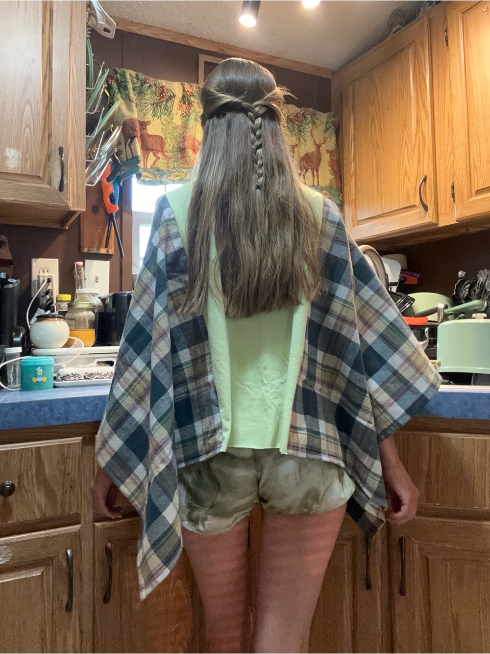Handmade patchwork poncho - Picture 2 of 5